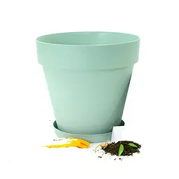 Горщик для квітів Serinova Yali, 6 л, зелений (YS04-Yesil) - мініатюра 3