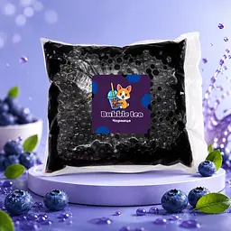 Bubble tea кульки смак "Чорниця" 1.25кг Дой пак - мініатюра 2