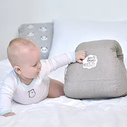 Подушка для годування Papaella Mini Горошок, 28х30 см, сірий (8-31999) - мініатюра 8