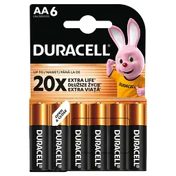 Батарейка Duracell AA лужні 6 шт. в упаковці (5007757) - мініатюра 2