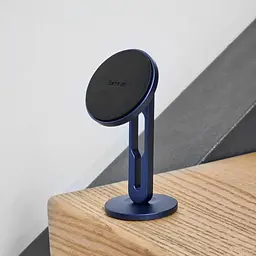 Тримач в машину Baseus Hollow Magnetic Car Mount Vertical Type срібний (28272) - мініатюра 5