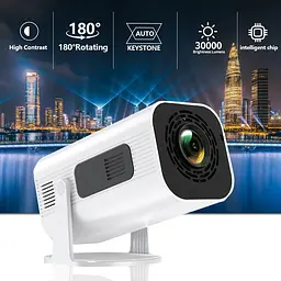 Проєктор H96 MAX HP330 LED LCD HD 170AL 16:9 H713 1G/8G Android 11.0 HDMI WiFi BT білий - мініатюра 4