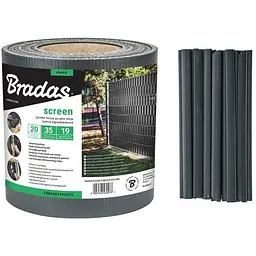 Стрічка для паркану Bradas 19 см x 35 м TOB4501935GYL 