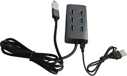 Хаб USB KH700, Grey, USB 3.0 - 7xUSB 3.0 Maiwo teh0019599 - мініатюра 2