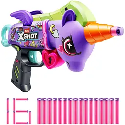 Бластер X-Shot Purple Blastercorn швидкострільний 16 патронів (36882R) - мініатюра 4