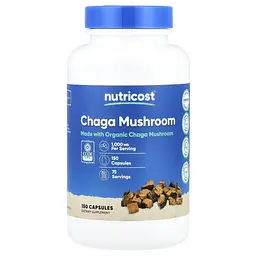 Чага (Chaga) Chaga Mushroom 150 Capsules Nutricost vit0004703