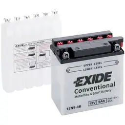 Акумулятор автомобільний EXIDE CONVENTIONAL 9Ah Ев (-/+) (85EN) (12N9-3B)