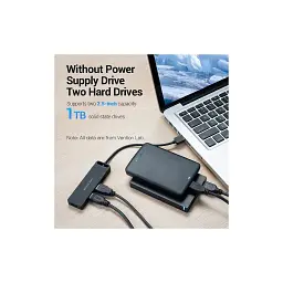 Зчитувач флеш-карт USB 3.0 to SD/TF 0.15m black Vention (CLPBB) - мініатюра 5