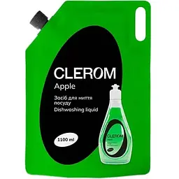 Засіб для миття посуду CLEROM 1.1л Apple дой-пак