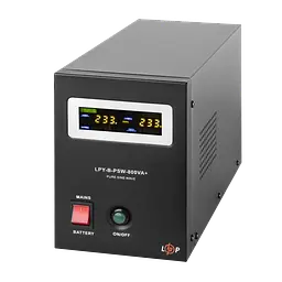 ДБЖ з правильною синусоїдою 12V LPY-B-PSW-800VA+(560Вт) 5A/15A - мініатюра 3