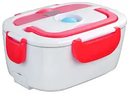 Ланч-бокс з підігрівом Electronic Lunchbox від мережі 220 В термос для їжі 1 л Червоний - мініатюра 3
