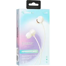 Наушники HF Gelius Air Kvazar CeraXiaomic GA-WE-001 White with Xiaomic + button call answering - миниатюра 4