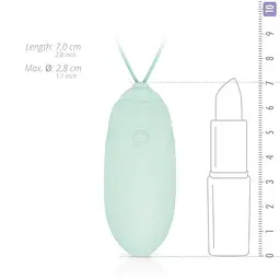 Віброяйце EasyToys Luv Egg 16 см зелений - мініатюра 3