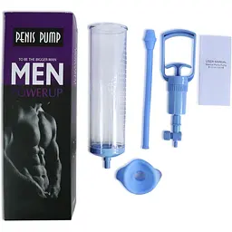 Вакуумна помпа з ручним насосом Men Powerup Blue - мініатюра 3