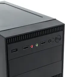 Корпус Casecom GN-1718 450W-120mm USB 3.0 mATX, Чорний - мініатюра 5