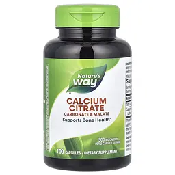 Кальций цитрат Nature's Way Calcium Citrate, 100 капсул для підтримки кісток та зубів
