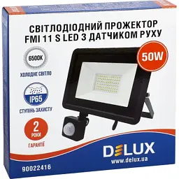 Прожектор Delux FMI 11 S LED 50 Вт 6500K IP65 (90022416) - мініатюра 3