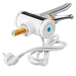 Проточний кран-водонагрівач кухонний Lidz Warm 058, White/Chrome LDWAR058WCR24985 - мініатюра 3