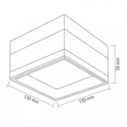 LED світильник IP65 квадратний VIDEX BHD02 9W 2800-4000-6000K White - мініатюра 6