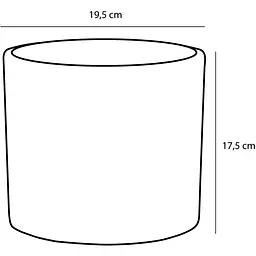 Кашпо Edelman Era pot round, 19,5 см, світло-сіре (1035830) - мініатюра 4