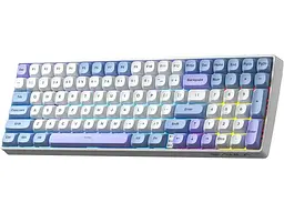 Клавіатура Aula S100 Pro RGB KRGD Red Switch Wireless White/Blue (6948391205762) - мініатюра 2