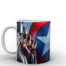Кухоль GeekLand Captain America команда CA.02.058 330 мл білий - мініатюра 2