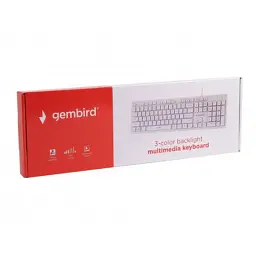 Клавіатура Gembird KB-UML3-01-W-UA USB White (KB-UML3-01-W-UA) - мініатюра 5