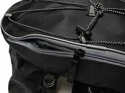 Велосипедна сумка на багажник велоштани з дощовиком Carruzzo L34F 55L Чорна - мініатюра 10