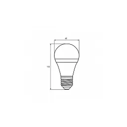 Лампочка Eurolamp LED А60 12W E27 4000K 220V (LED-A60-12274(P)) - мініатюра 4