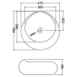 Умивальник Jaquar 47x48 JDS-WHT-25903, Білий - мініатюра 2