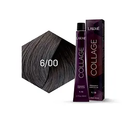 Крем-фарба для волосся Lakme Collage відтінок 6/00 (Темно-русявий), 60 мл - мініатюра 2