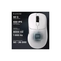 Мишка Ajazz AJ179PRO Wireless/Bluetooth/USB Charging Dock White (AJ179-PRO-W) - мініатюра 11