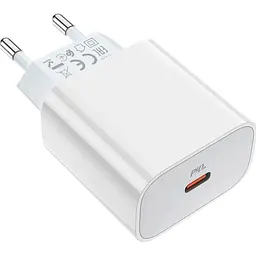 Мережевий зарядний пристрій Hoco C76A Plus Speed Source PD20W White [170759] - мініатюра 3