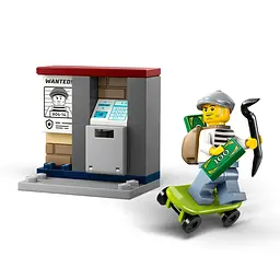 Конструктор LEGO City Переслідування на поліцейському мотоциклі 65 деталей (60455) - мініатюра 8