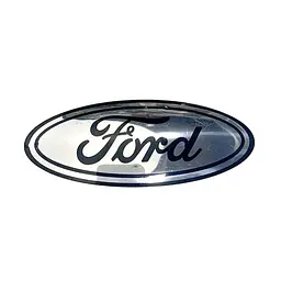 Емблема Ford хром+чорний 125×50 мм пластик (на скотчі)