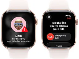 Смарт-годинник Apple Watch Series 11 GPS + Cellular 42mm Rose Gold Alu. Case w. Light Blush Sport Band - S/M (MF8E4) - мініатюра 3