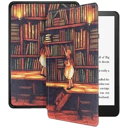 Чохол-книжка BeCover Smart Case для Amazon Kindle Paperwhite 12th Gen. 2024 7" Library Girl (712856) - мініатюра 3