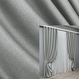 Комплект штор VR-Textil шенилл 2 шт 150x270 см светло-серый (1689ш)