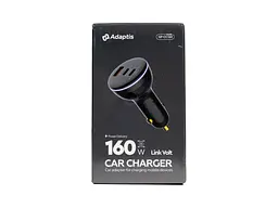 Автомобільний зарядний пристрій Adaptis GP-CC160 160W (2 Type-C+USB)
