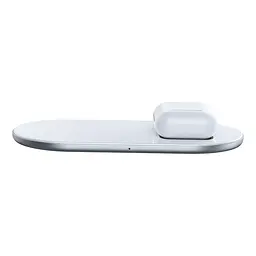 Беспроводное зарядное устройство Baseus Simple 18W 2 in 1 Белый (WXJK-02) - мініатюра 5