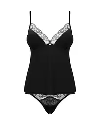 Топ та трусики Obsessive Bella Rou top & panties XS/S, топ, трусики - мініатюра 3