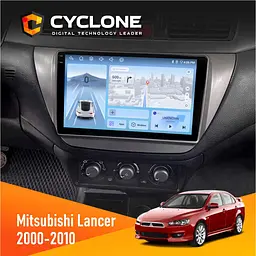 Штатна магнітола Mitsubishi Lancer 9 2000-2010 Cyclone C9-012 4x64, DSP, 4G Cyclone (НФ-00007964)