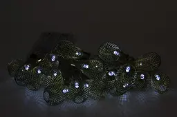 Світлодіодна новорічна гірлянда Devilon з насадками на батарейках IP20 LED 20 л білий (651856) - мініатюра 2