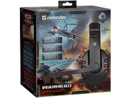Гарнитура Defender Warhead G-160 Black (64113) - миниатюра 3