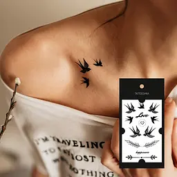 Тату Tattooshka Ластівки Love L-16 (5805800012797) shop (5805800012797) - мініатюра 2
