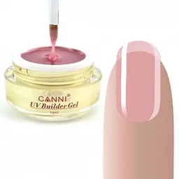 Конструюючий гель Canni 317 Thing Pink напівпрозорий 15 мл - мініатюра 2