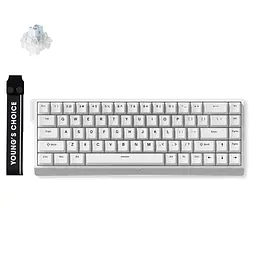 Ігрова дротова магнітна клавіатура Mchose Ace68 / Ice Blue Magnetic Switch / White - мініатюра 2