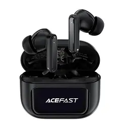 Бездротові навушники TWS ACEFAST W6 smart screen,ENC, IPX4, Black
