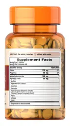 Натуральна добавка Puritan's Pride Multi Enzyme Formula 100 таблеток - мініатюра 2