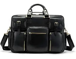Чоловіча шкіряна сумка Vintage 40х30х9 см sum0012377